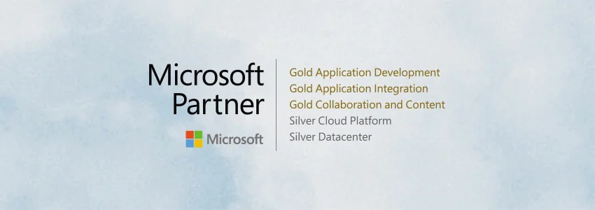 Logo der Microsoft Gold und Silber Partner-Zertfikate der Portal Systems AG