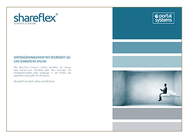 Titelseite des Shareflex Contract Online Produktguides in der Portal Systems Mediathek