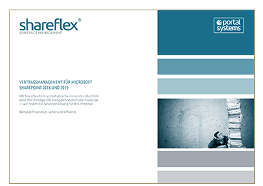 Titelseite des Produktguides zu Shareflex Contract in der Portal Systems Mediathek