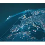 Illustration von digitaler Infrastruktur in der EU: Symbol für Microsofts Digital Resilience Commitment in Europa.