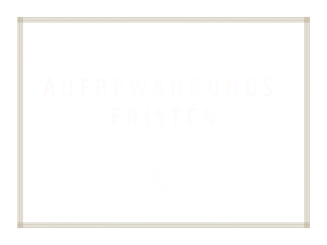 Blaue Kachel mit dem Schriftzug "Aufbewahrungsfristen" über dem Portal Systems Globe.