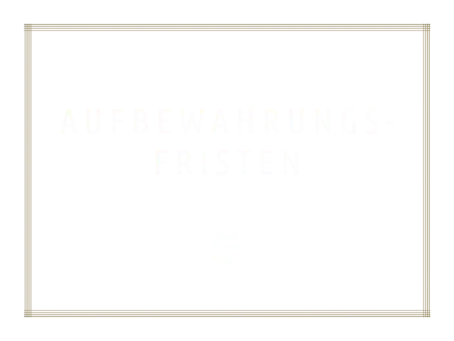 Blaue Kachel mit dem Schriftzug "Aufbewahrungsfristen" über dem Portal Systems Globe.