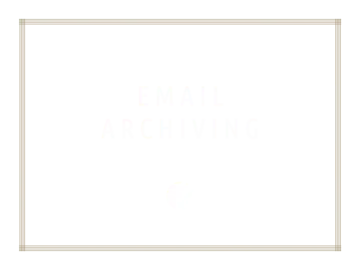 Blue tile with the words “Email Archiving” above the Portal Systems Globe.